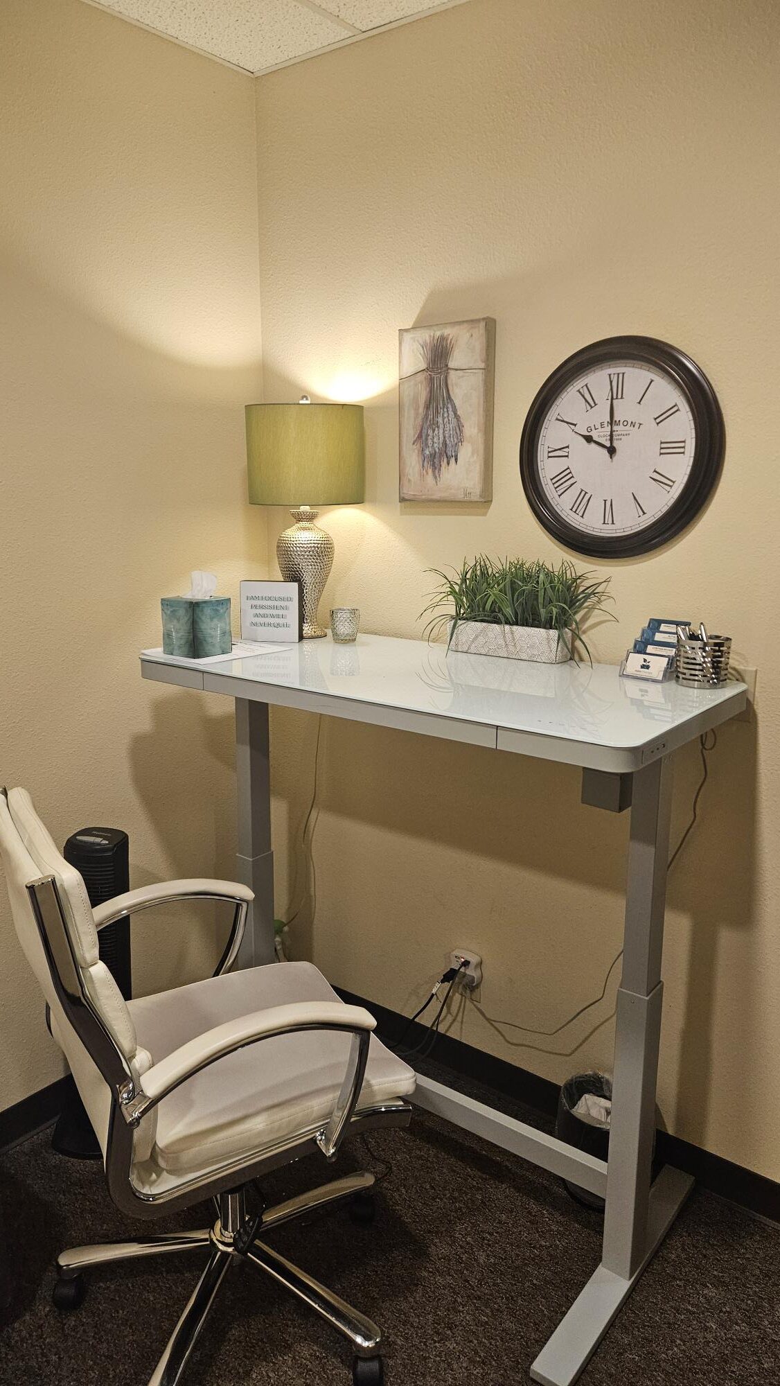 Professional Office for Rent -standing desk-top setting